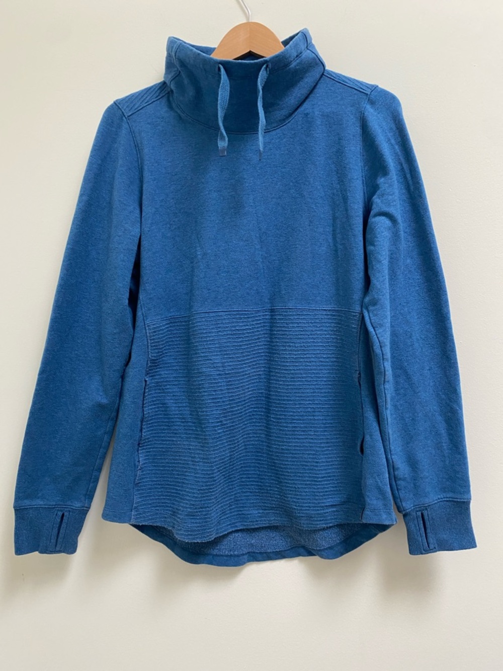 L.L. Bean Slate Blue Cowl Neck Pullover Sweater